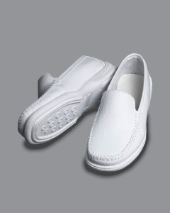 Calzado de dotación al por mayor 8 Zapato mocasin dotacion enfermeras en cuero blanco ref 924 suela jimena