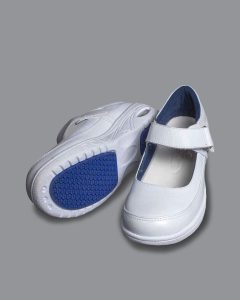 Calzado de dotación al por mayor 24 Zapatos blancos para enfermeria merceditas ref 1909 suela luciana