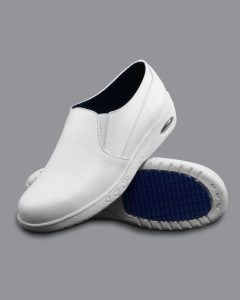 Calzado de dotación al por mayor 15 Zapatos mocasin blanco slip on para dotacion enfermeria ref 2205 suela luciana