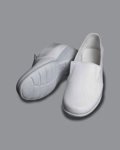 Calzado de dotación al por mayor 11 Zapatos mocasin dotacion enfermeria hechos en cuero de color blanco ref 1240 suela sofia