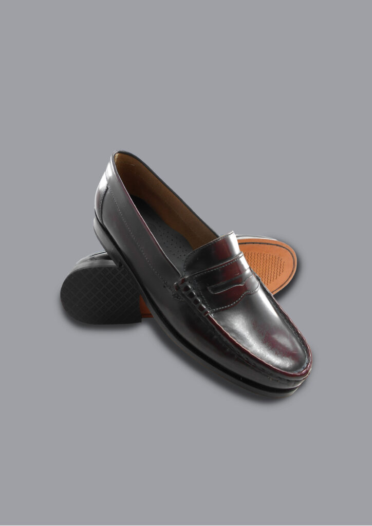 Mocasín colegial Florentic de cuero negro, elegante y confortable, Ref. 1602 suela Jeison