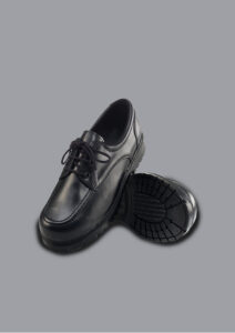 Calzado de dotación al por mayor 74 zapatos bluchers colegiales unisex hechos en cuero genuino ref 070 suela vichot par 1